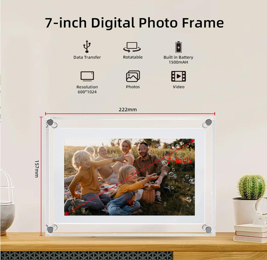 Digital Photo Frame for photos and videos